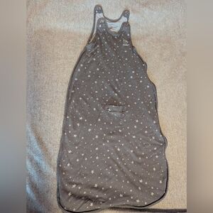 Woolino 4-season Toddler Merino Wool Sleep Sack, Grey Stars